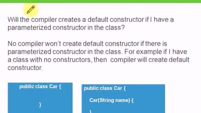 When java compiler creates default constructor or no argument constructor! смотреть онлайн