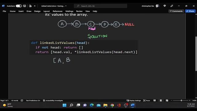 How To Put Values of a Linked List in an Array (Recursively) смотреть онлайн