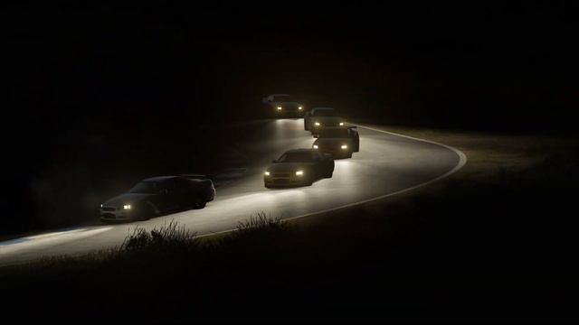Assetto Corsa(Sol): Ebisu Higashi Skyline R34 5 Lap Night Battle! смотреть онлайн