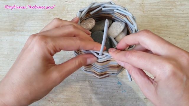 Супер легкие ЗАГИБКИ для начинающих на плетеных корзинах! смотреть онлайн