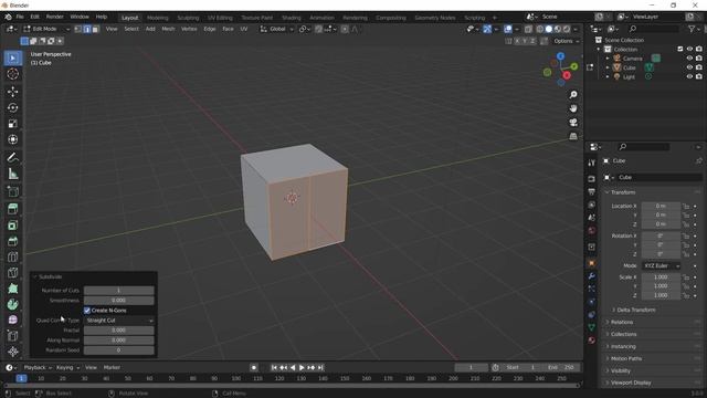 Blender How To Use Subdivide смотреть онлайн