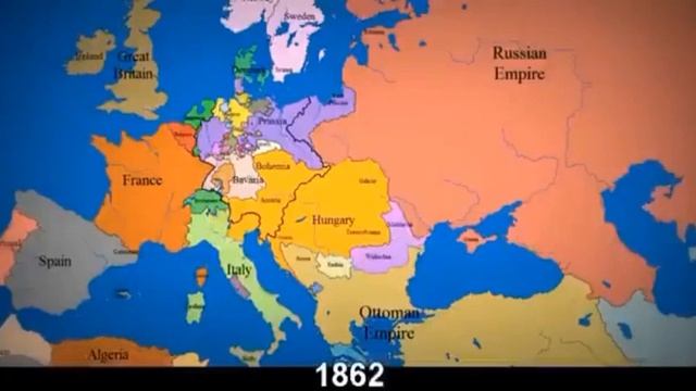 Территориальная карта Европы за прошедшие 300 лет смотреть онлайн