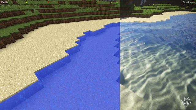 Minecraft Vanilla VS Continuum 1.3 Ultra (Super Duper Graphics Pack) [4K/60FPS]