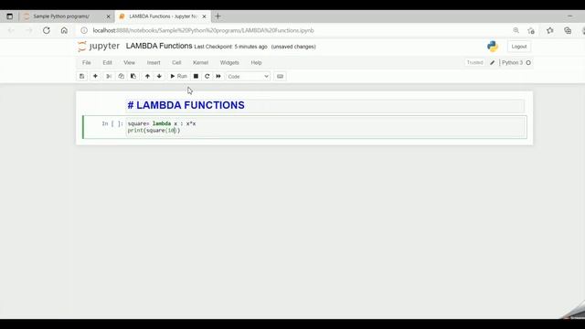 PP_35 : LAMBDA OR ANONYMOUS FUNCTIONS IN PYTHON смотреть онлайн
