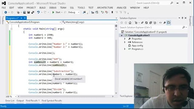 C# Beginners. Console Sum, Substract, Divide & Multiply смотреть онлайн