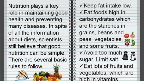 Аудирование: Topic Healthy lifestyle