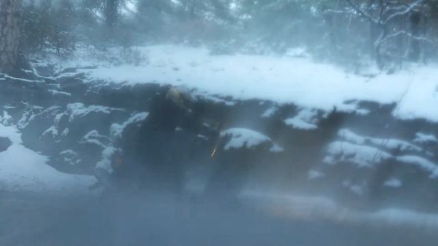 Первый снег и японец на дороге смотреть онлайн