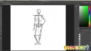 Как нарисовать скелет человека?/Бесплатный Курс рисования "Photoshop для начинающих" от more-art.ru