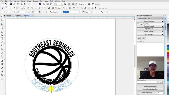 CorelDRAW Text to Bottom of Circle Path Design Tutorial | Graphics Suite x7 x8 2017 2018 2019 смотреть онлайн