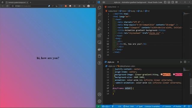 Animated Gradient Background with Pure CSS | HTML & CSS смотреть онлайн