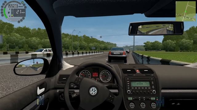 City Car Driving - Volkswagen Golf Mk5 2.0 FSI смотреть онлайн