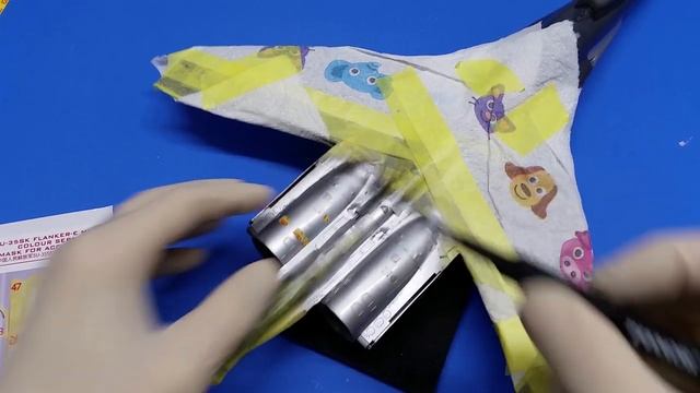 Step By Step Of GWH 1/48 SU-35S 'Flanker E' Part 4 (painting Exhausts And Engine Areas)