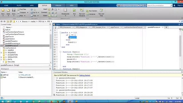 How To Run Two Functions Simultaneously (Parallel Processing) In MatLab смотреть онлайн