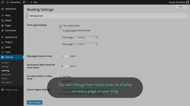 WordPress Settings смотреть онлайн
