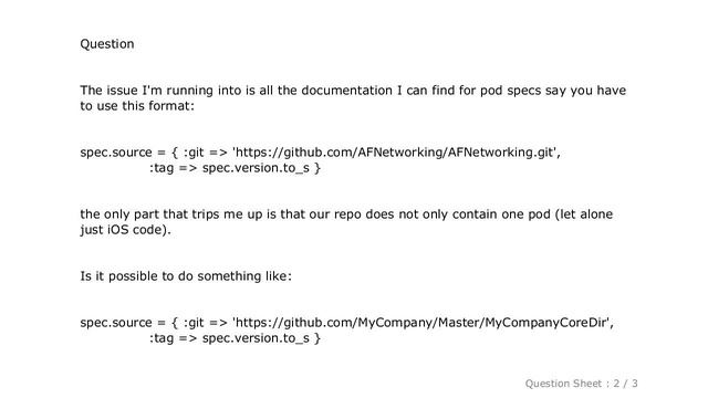 iOS : How to have multiple pods in one git repo смотреть онлайн