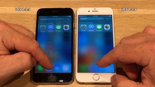 IPhone 6 : IOS 9.3.3 Vs IOS 9.3.4 Build 13G35 Speed Test