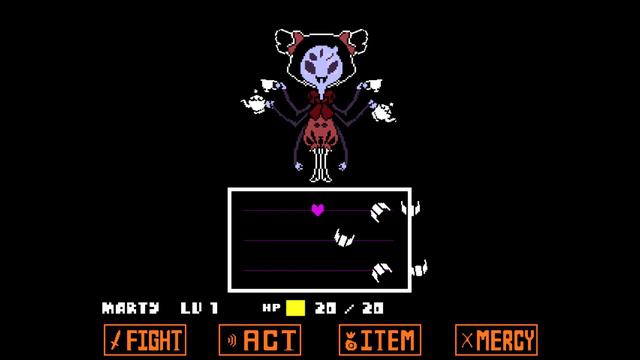 [Undertale] Muffet Pacifist Boss Fight смотреть онлайн