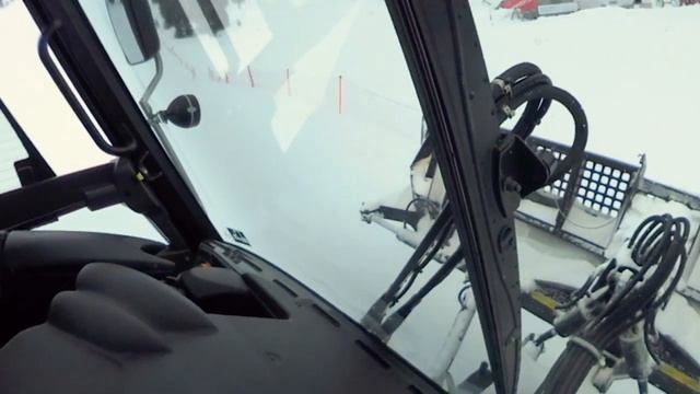 Ride in a snow cat up a 80% slope - Ski Slope Grooming in the Alps смотреть онлайн