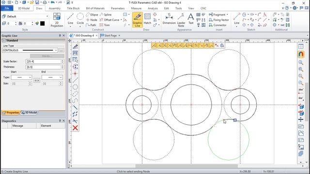 T-Flex CAD 15 2D - Exercise 64 смотреть онлайн