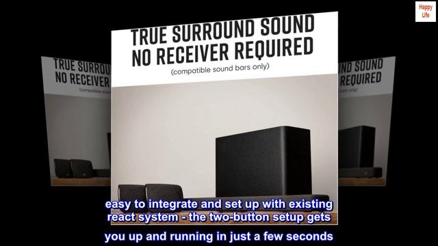 Polk React 7" Wireless Subwoofer - Designed to Add Deep, Impactful Bass to Polk React Soundbar смотреть онлайн