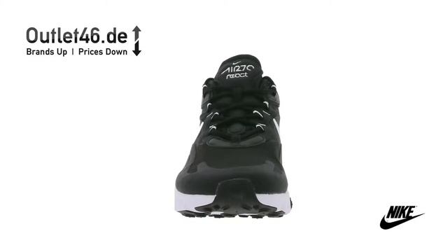 NIKE AIR Max 270 React Sneaker Black/White смотреть онлайн