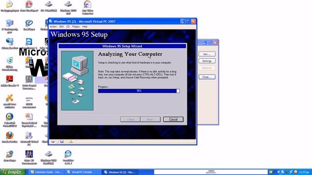 Installing Windows 95 In Virtual PC 2007 Part 1 (HD) смотреть онлайн