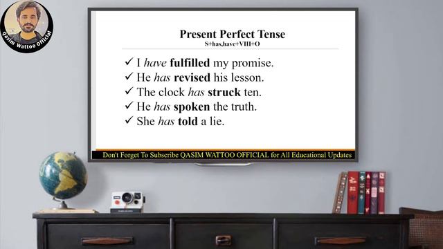 PRESENT PERFECT TENSE 📝 - English Grammar Course By Qasim Wattoo смотреть онлайн