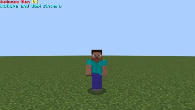 Мод Человек Бензопила для мобильного Minecraft pe (MCPE)!!! смотреть онлайн