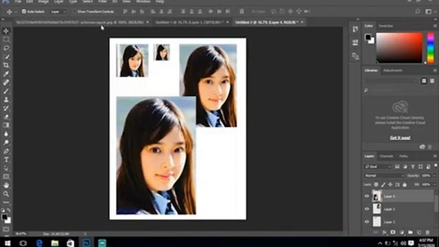 Fast and easy image resize and crop 300 dpi CYMK for printing adobe photoshop CC смотреть онлайн