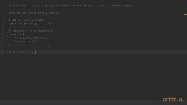 Python 3 - Receta 195: Interactuar con Servicios Basados en HTTP usando el Módulo urllib смотреть онлайн