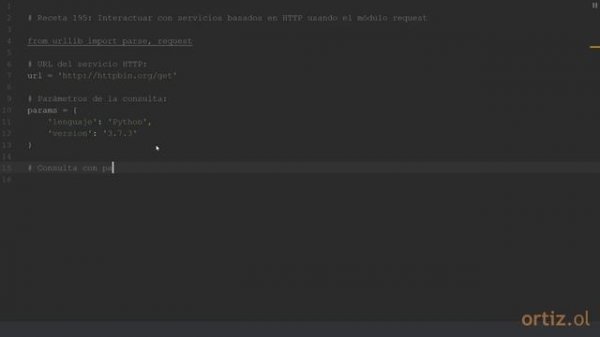 Python 3 - Receta 195: Interactuar con Servicios Basados en HTTP usando el Módulo urllib