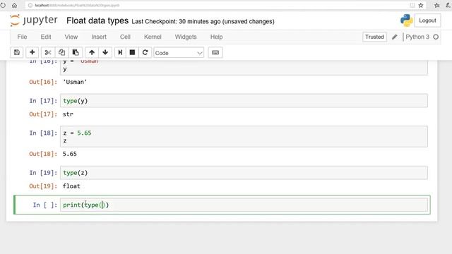 Python Lesson 12 Jupyter Notebook Datatypes & type Function Urdu Hindi Saima Academy_ смотреть онлайн