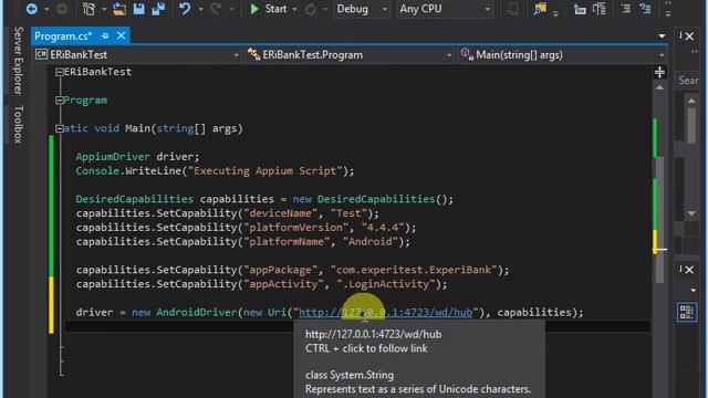 Appium Csharp - Script Execution смотреть онлайн
