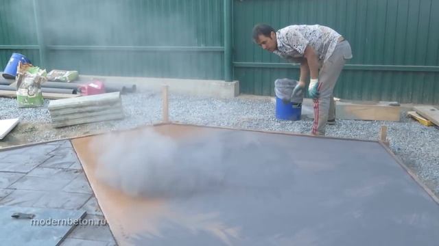 Декоративный бетон технология HD