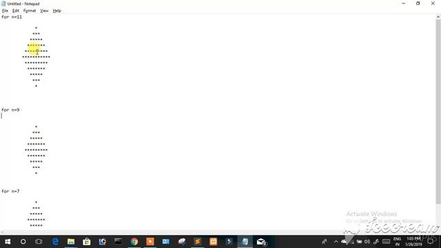 1 Dynamic Diamond Pattern Part 1 with PHP in Hindi смотреть онлайн