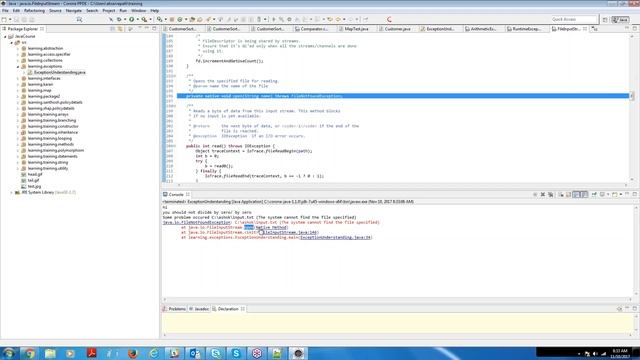Java for mainframe batch 19th session Exception Handling Part1 смотреть онлайн