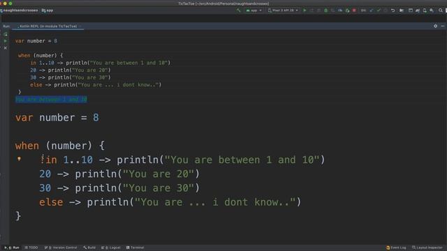 Kotlin - When Expression смотреть онлайн