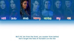 Night Falls Descendants 3 Lyrics (Eng/English) Color Coded Lyrics