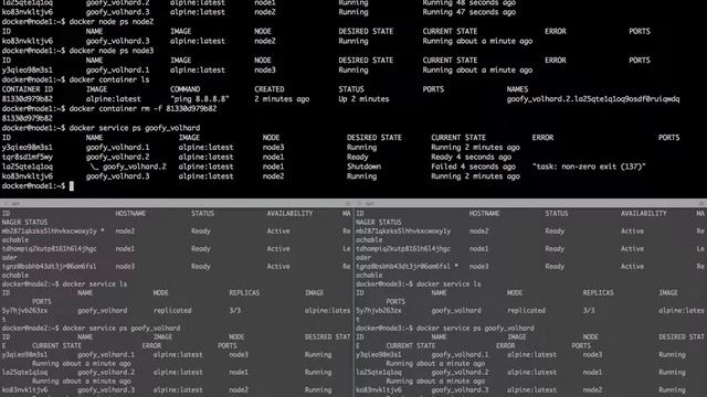 docker-machine docker swarm docker service смотреть онлайн