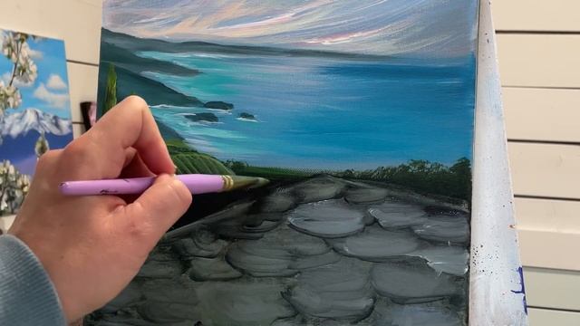 How To Paint “Taking In The View” acrylic painting tutorial смотреть онлайн