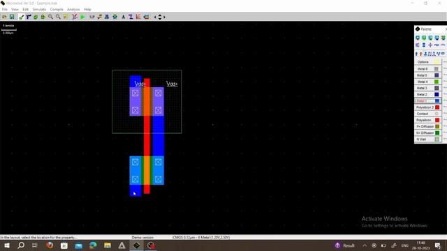 CMOS LAYOUT OF INVERTER смотреть онлайн