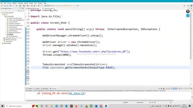 How to Take Screenshot In Selenium Webdriver, Easy Language With Java, How save in folder ? मराठी смотреть онлайн