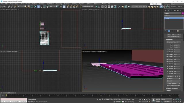 Custom Roof Tiles - ATiles v2.64 - 3ds Max 2024 смотреть онлайн
