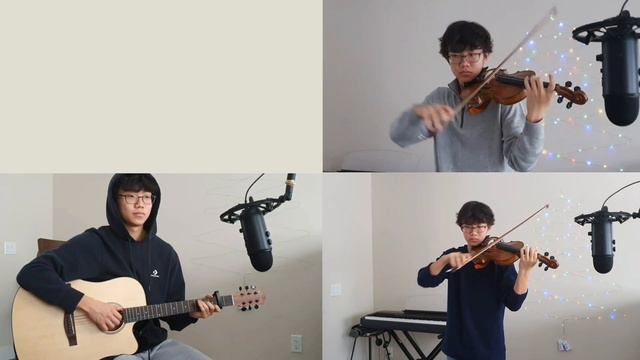 Canon in D - KIMs (ONE guy 3 parts cover) смотреть онлайн