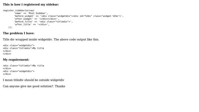 Wordpress: How to customize wordpress sidebar widget? смотреть онлайн