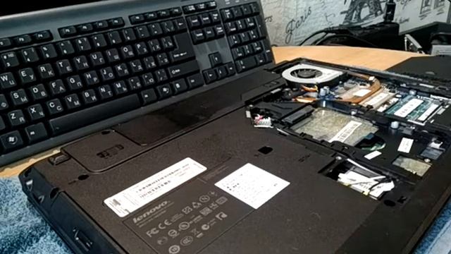 Ремонт ноутбука Lenovo (G 570, G 580), замена hdd смотреть онлайн