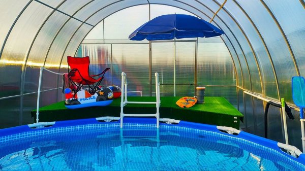 Павильон для бассейна своими руками. Цена Самодельный пылесос и скиммер для бассейна.