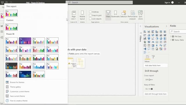 How to Create a Custom Theme in Power BI смотреть онлайн