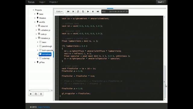 anvilGL (WebGL 3D Engine) & Focus (Assisted in-Browser Coding Tool) смотреть онлайн