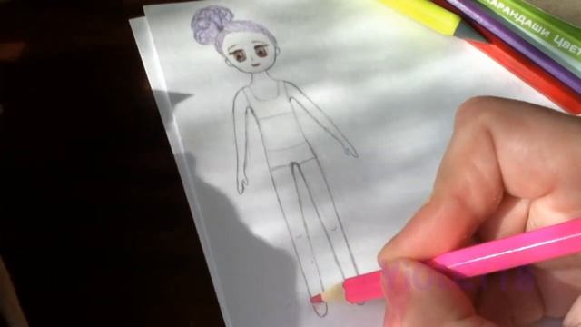 1 рисуем бумажную куклу с нуля и играем смотреть онлайн